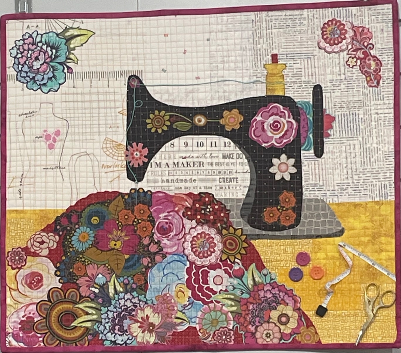 Teeny Tiny Sewing Machine Cactus Quilt Shop